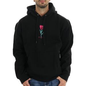 FELPA BARBWIRE FLOWER NERO